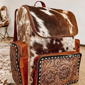 Cowhide Leather Backpack